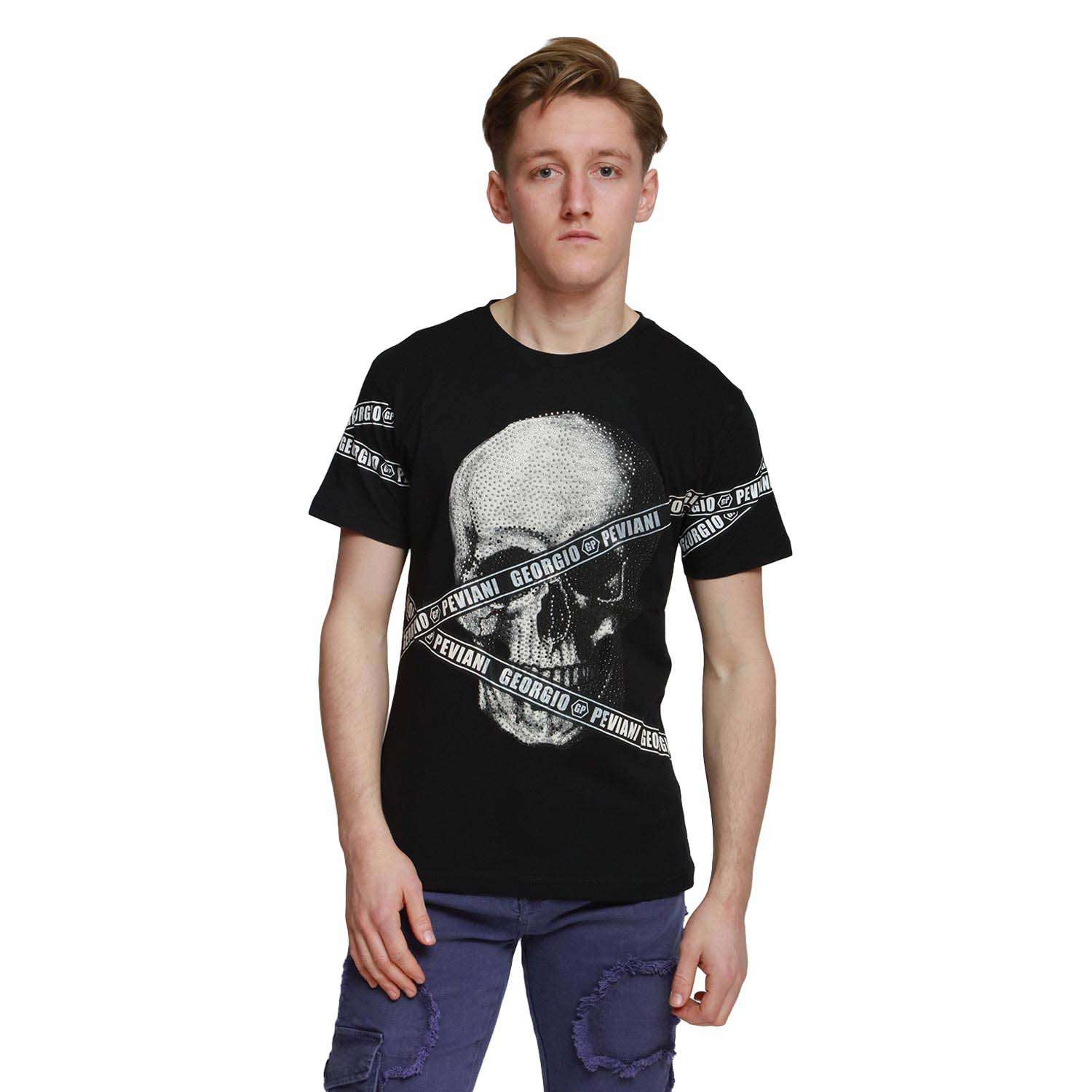 black-georgio-peviani-skull-repeat-tape-t-shirt