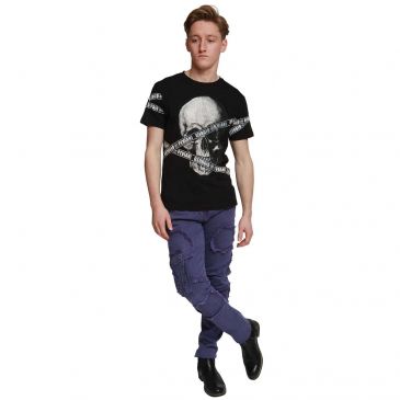 black-georgio-peviani-skull-repeat-tape-t-shirt